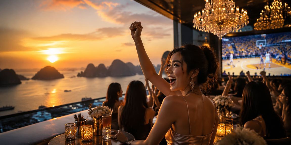 Sân bóng rổ đêm tại Hạ Long - điểm đến thể thao sôi động cho VIP